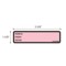Nevs Printed Chart Label -Room No, name, Doctor 1-3/8"x5-3/8" Pink w/Black NRBP-PINK - alternate 2